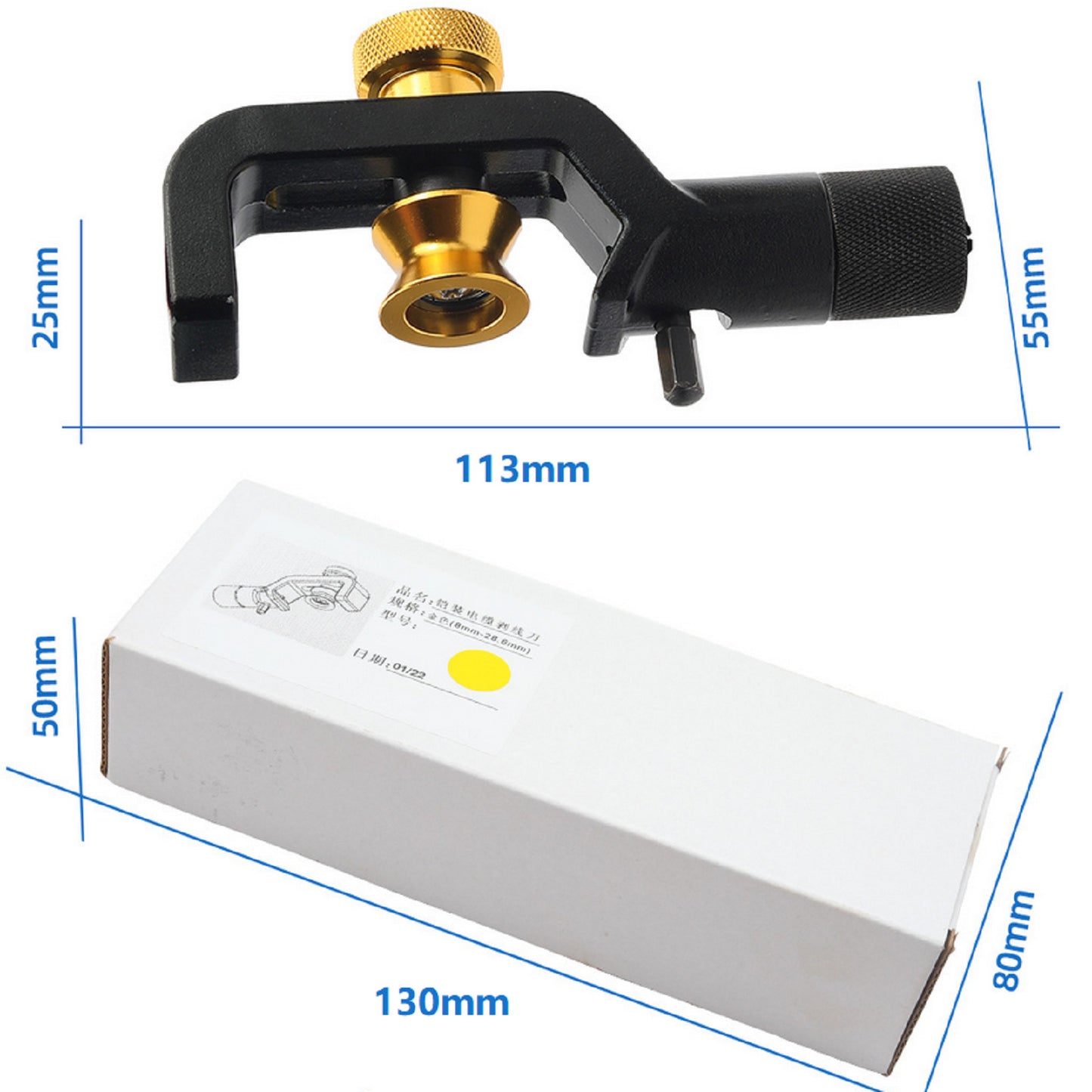 5.5mm Depth Blade Armored Fiber Cable Slitter 8-28.6mm Cable Jacket Stripper