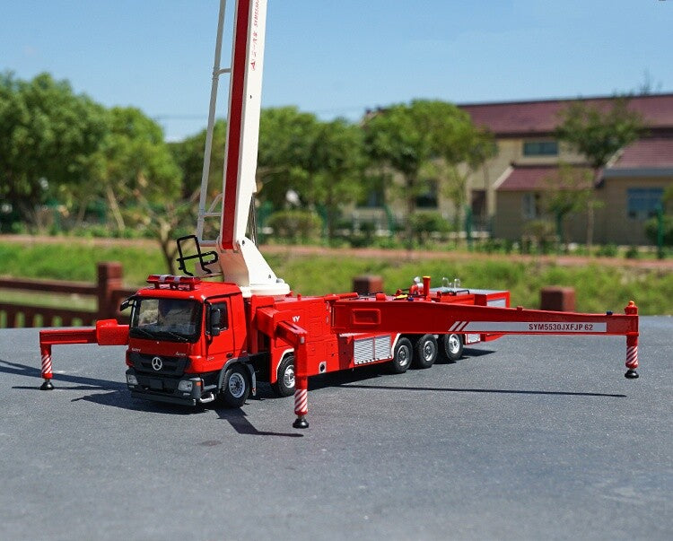 1:50 SANY 62M Water Tower Fire Truck Recue Vehicles Diecast Model Collection