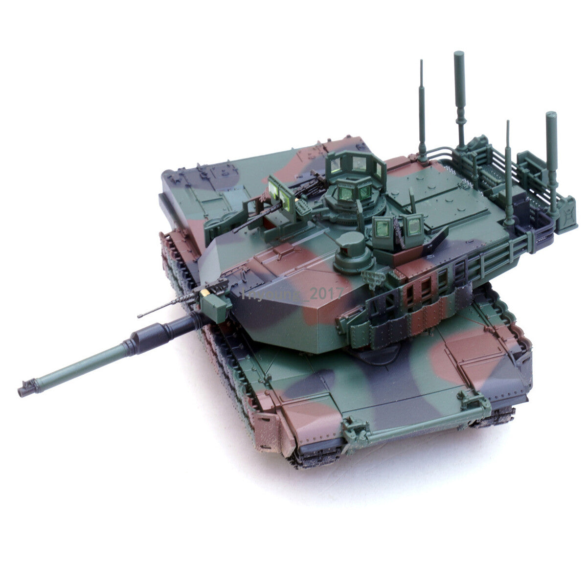 1:72 M1A2 Tusk II Military Tank Model Diecast US Armored Vehicle Collectible