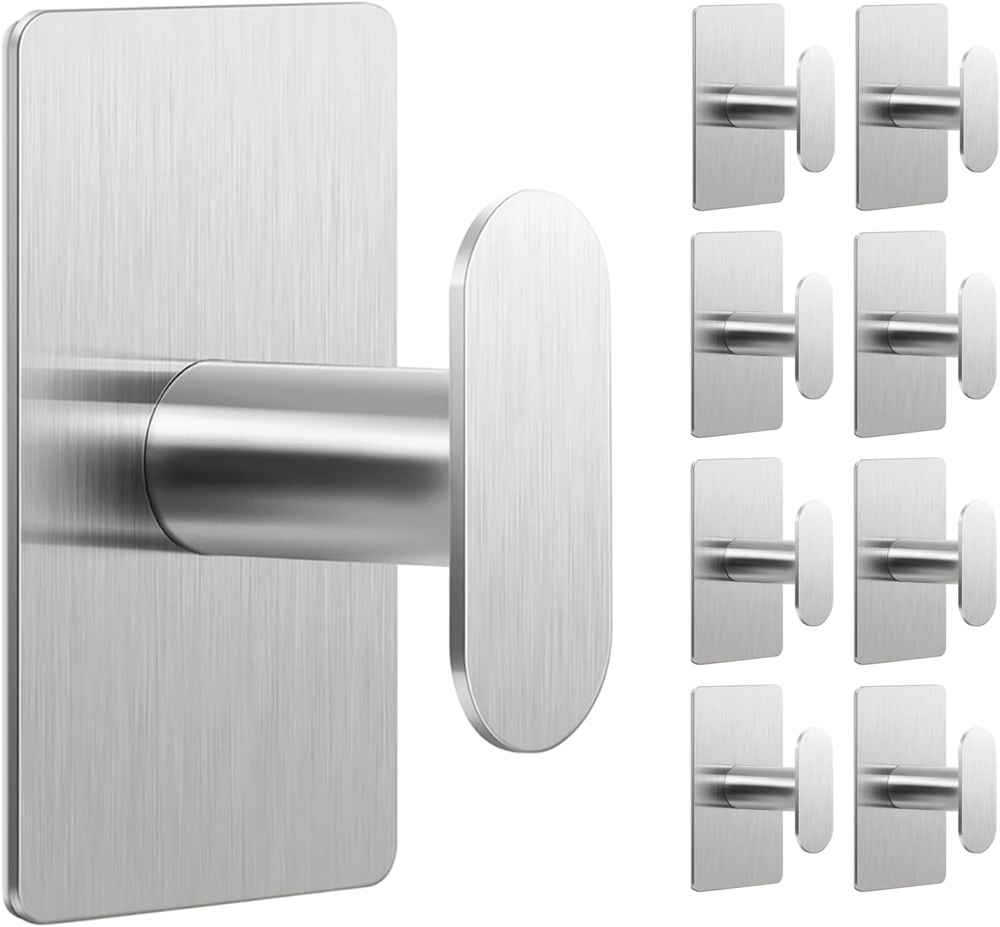 Adhesive Towel Hooks for Bathroom: 20LB Extra Strong Wall Hanger for Shower Kitc