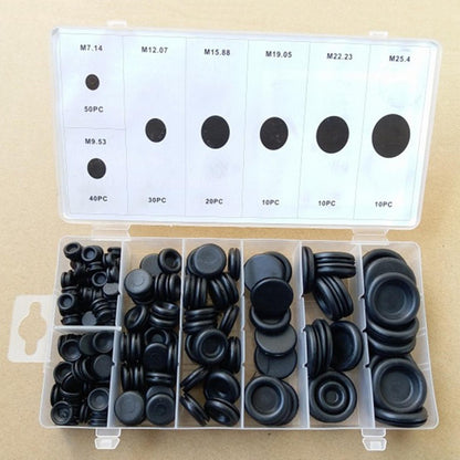 170pcs Assorted Rubber Washer Firewall Hole Plug Eyelet Set Gasket Kit