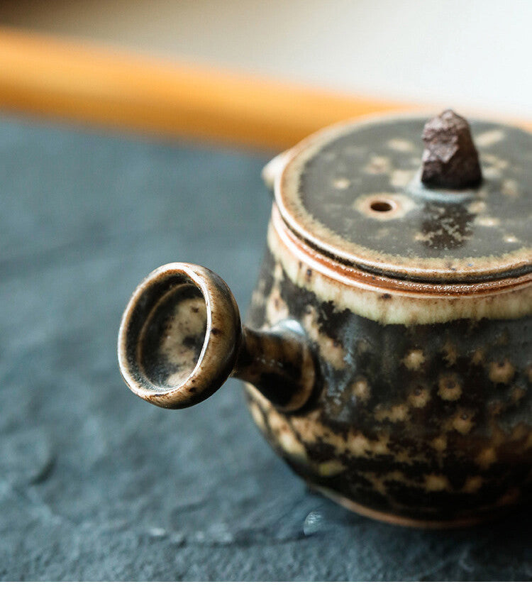 Fingertip Teapot Mini Teapot Kiln Glazed Rough Pottery Creative Handmade Tea Set