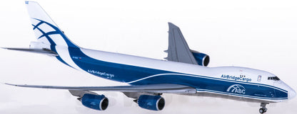 1:400 JC Wings AirBridgeCargo BOEING 747-8F Passenger Airplane Diecast Model