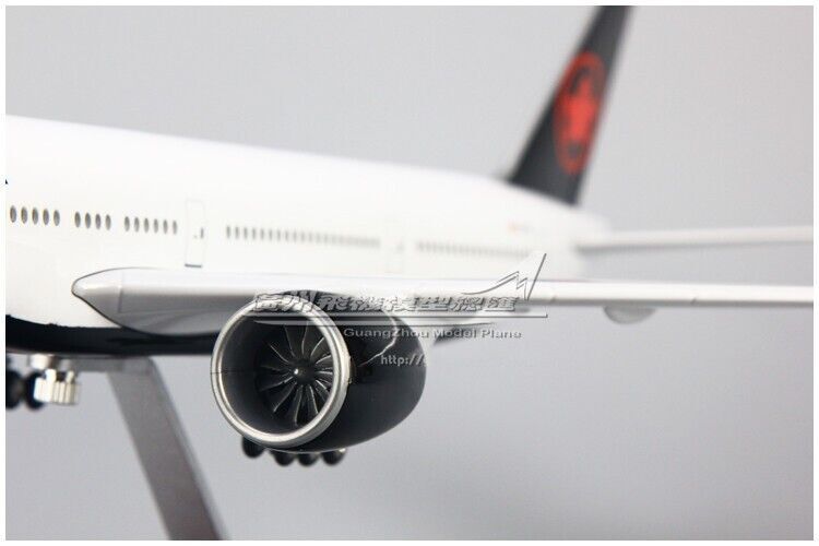 47CM AIR CANADA B777-300ER Airplane Led Sound- controll Plane Light Resin Model