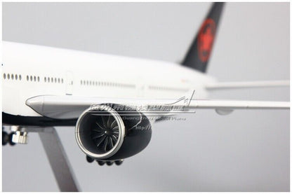 47CM AIR CANADA B777-300ER Airplane Led Sound- controll Plane Light Resin Model