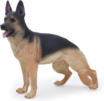 8inch Hand Painting Dog Realistic Figures German Shepherd Toy Animal Figurine