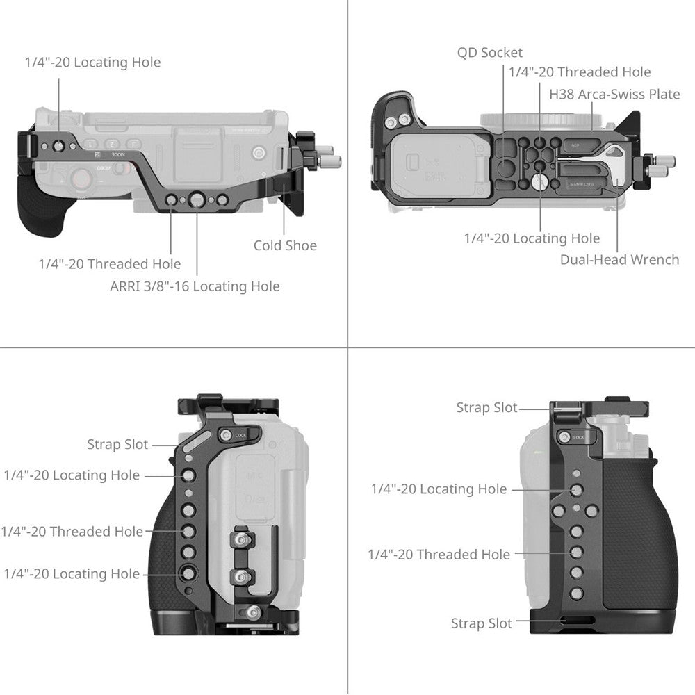 SmallRig ZR Camera Cage Kit for Nikon ZR w NATO Rail Side Handle Top Handle 5468