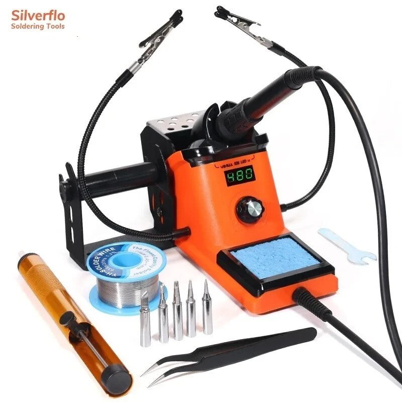 926LED-III Digital Electric Soldering Iron Kit with Helping Hands 960I Adjustabl