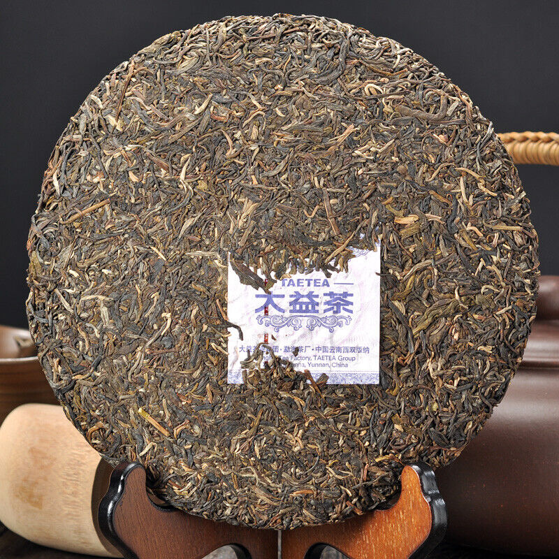 Menghai Dayi Joyful Pu'er Tea Cake TAETEA Chinese Puerh Pu-erh 2013 357g Raw