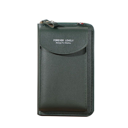 Wallet Diagonal Synthetic Phone Clutch Bag Purse Large Travel Card Holder Cover