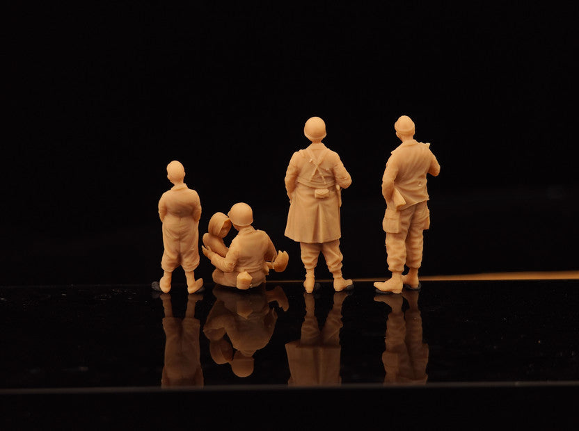 1/72/48/35/87/100/144 World War II US Army 5-person team