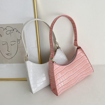 Fashion Shopping Bag Retro Casual Tote Shoulder Bag Leather Handbag 250*170*60mm
