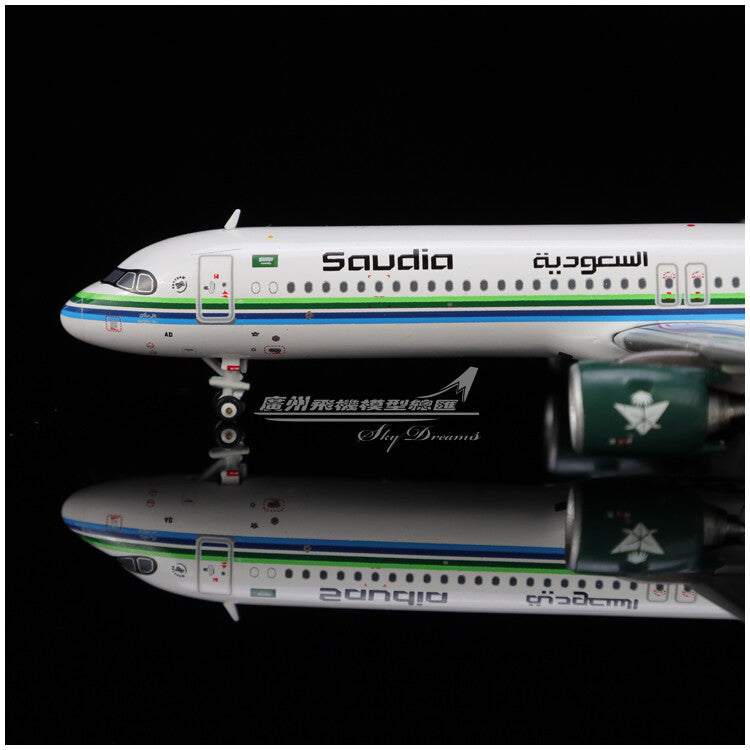 1:400 JC Wings Saudia Airbus A321neo Passenger Airplane Diecast Aircraft Model