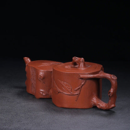 Chinese Yixing Zisha Clay Handmade Exquisite Teapot （树桩 底款：朱可心）