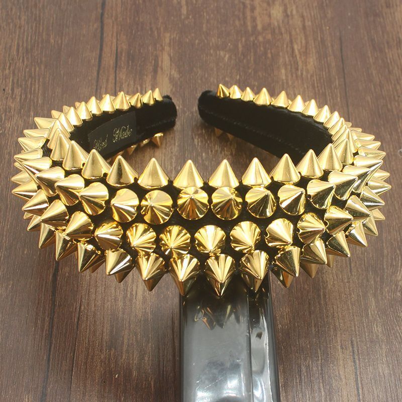Women Headbands Baroque Fashion Rivet Sponge Luxury Hair Hoop Ladies Headdresses