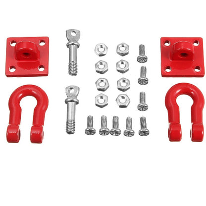 2*Trailer Hook Shackles Buckle For 1/16 WPL B14 B24 C14 RC Car Military Truck