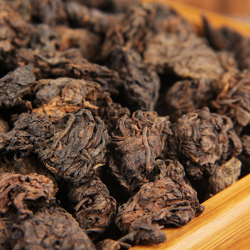 Supreme Aged Golden Bud Lao Cha Tou Pu-erh Loose Tea Ripe Nubs Nugget Puer Tea