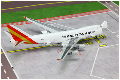 1:400 JC Wings KALITTA AIR BOEING 747-400F Airfreighter Airplane Diecast Model
