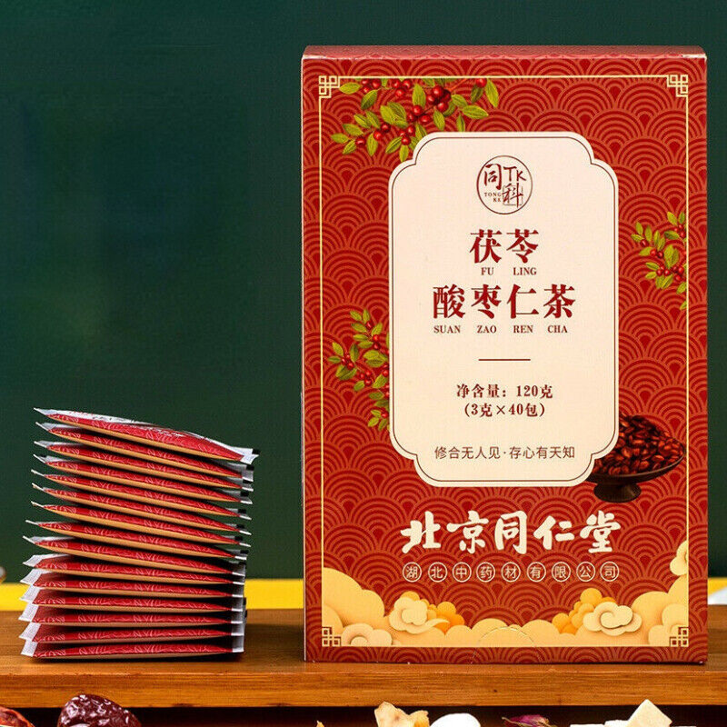 120g Chinese Poria Jujube Seed Herbal Tea Sleep Tranquilizing Organic Herbs Tea