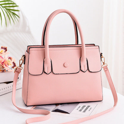 2023 Womens PU Leather Handbags Shoulder Messenger Tote Travel Crossbody Bag