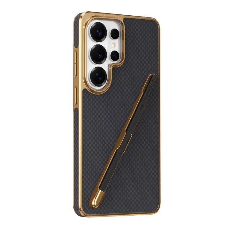 Back Cover for Samsung S24 Ultra/S25/S26 Carbon Fiber Texture Mobile Phone Case