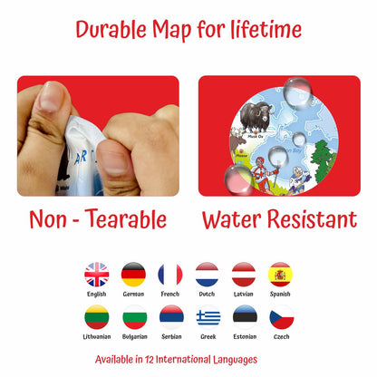 Geografika -WorldMap based board game -SciencePurchase