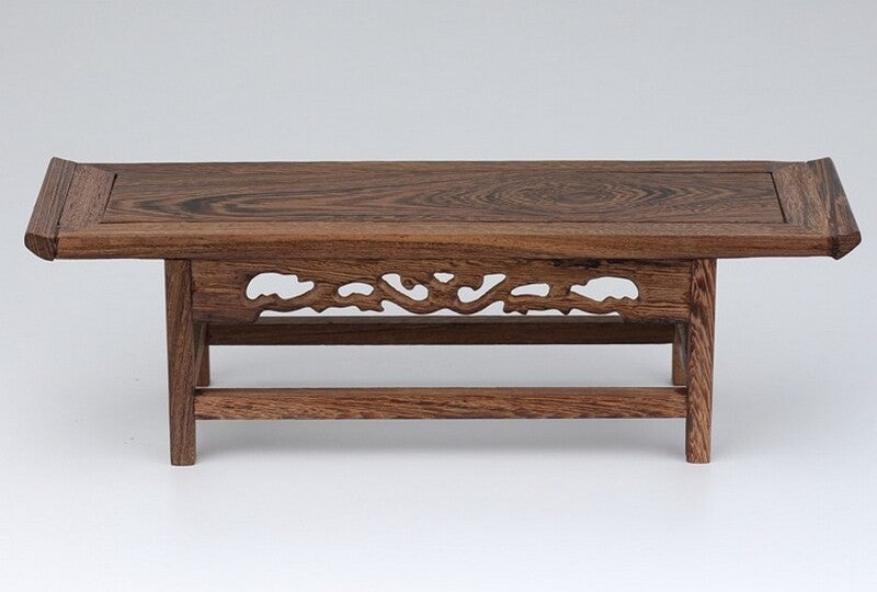 11.8" Wood Display Stand Rack Shelf Vase Bonsai Buddha Statue Base Decor
