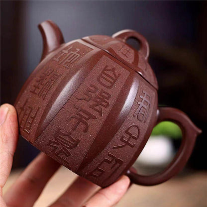 Tea Pot With Certificate Paper On Sales Real Yixing Zisha Qinquan Pot Marked New