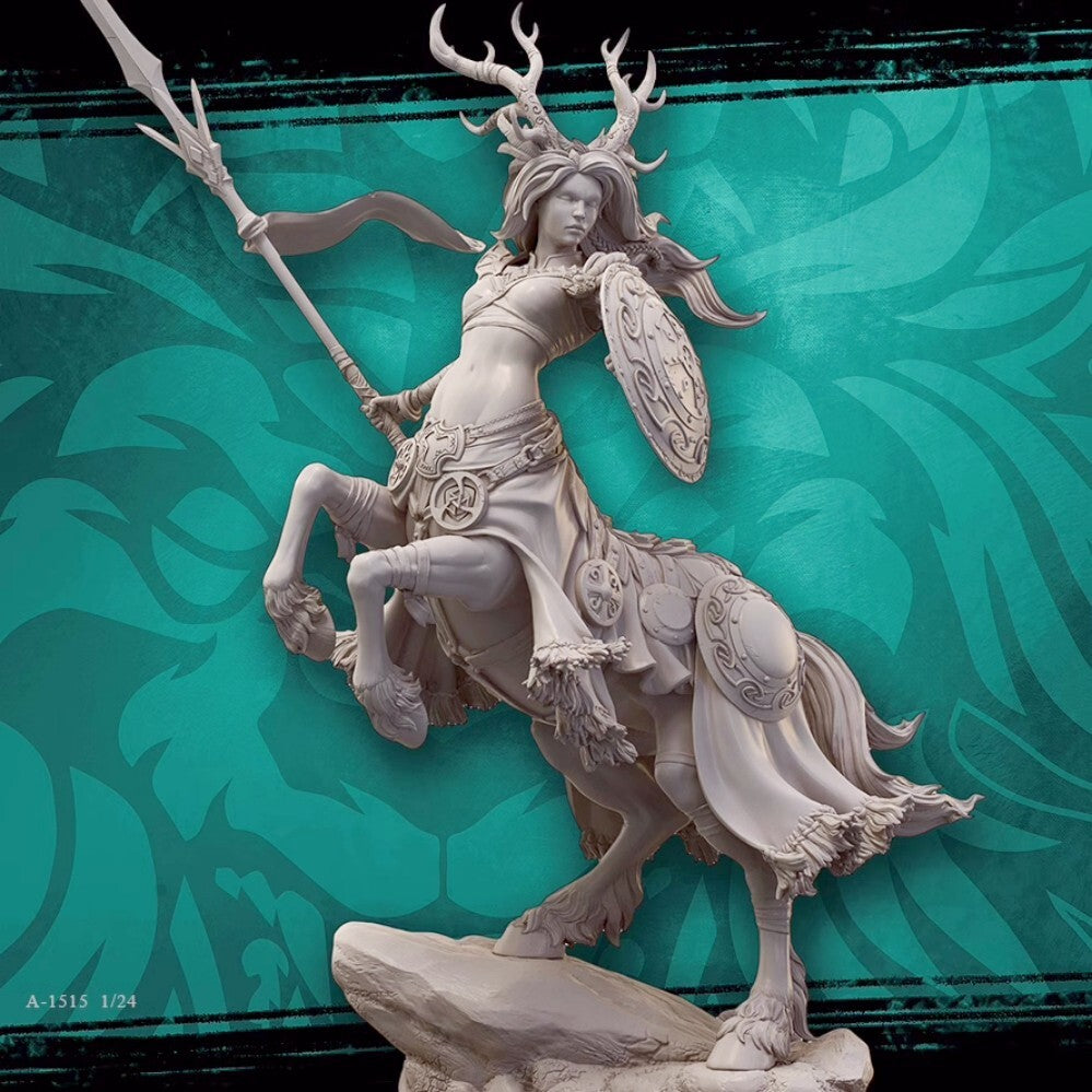 1/24 resin figure model kit Elven Horse Hunter Unassembled Unpainted