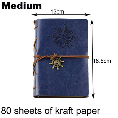 Photo Album 30 Sheet Vintage Leather Scrapbooking Book Refillable Page 21.5x17cm