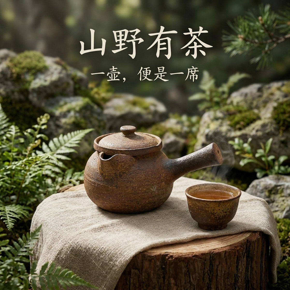 Handmade Yunnan Wood Fired Clay Teapot 400ml Side Handle Gongfu Tea Pot