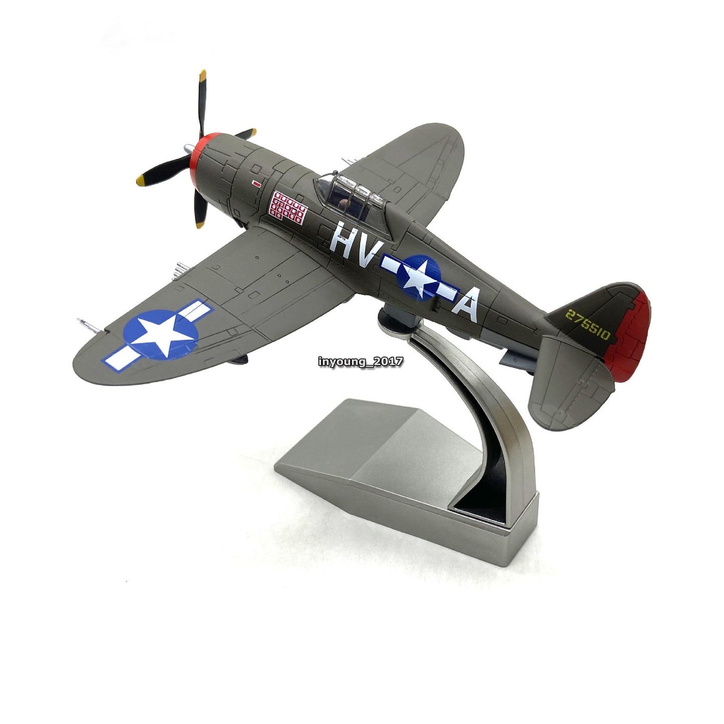 1/72 WWII P-47 Thunderbolt Fighter Airplane Model Diecast Military Plane Model