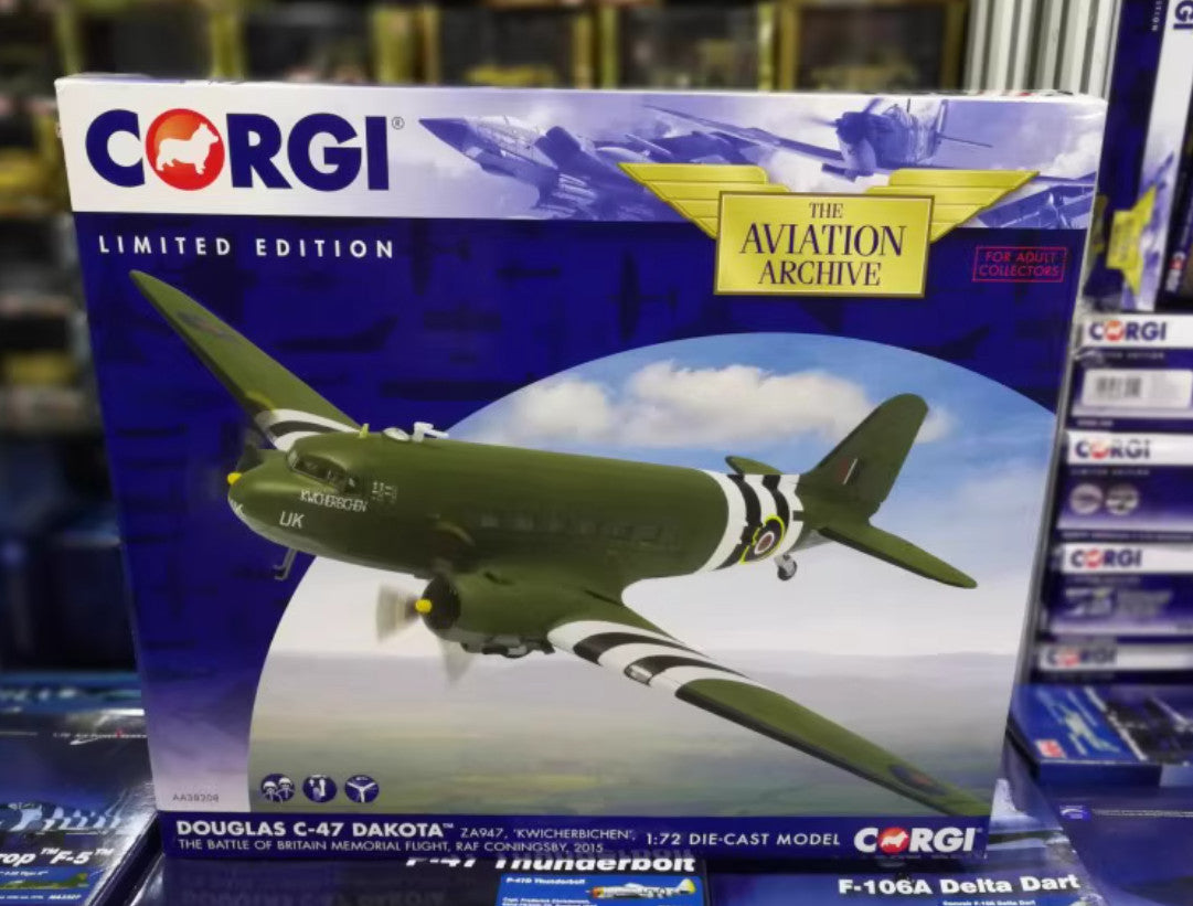 1:72 Corgi Douglas C-47 RAF England, 2015 Transport Aircraft Diecast Plane Model