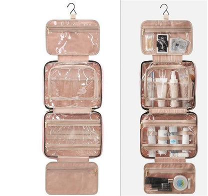 Cosmetics Storage Bag Travel Waterproof Folded Large Hanging Makeup Bags Nylon