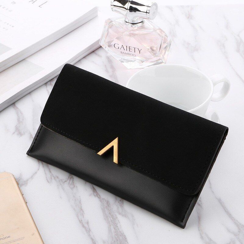 Synthetic Leather Women Wallet Hasp Zipper Coin Card Holder Bag Purse 19.5*9.5CM