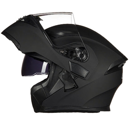 Motorcycle Helmet With Bluetooth Headset Modular Flip Up Full Face Helmets DOT