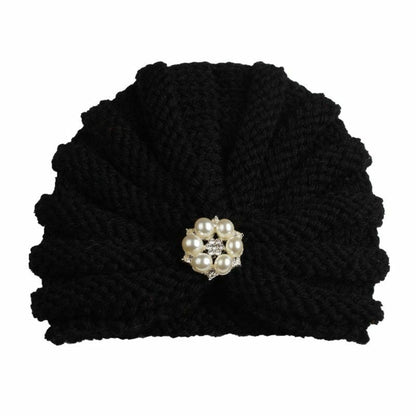 Baby Hat Knitted Winter Girls Bonnet Beanie Turban Newborn Cap Boys Accessories