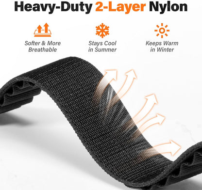 Alpine Loop Nylon Watch Band Compatible with Garmin Fenix 5X / 6X / 7X / 8 51Mm,
