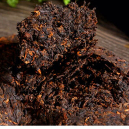 Heaven Earth Royal Golden Buds Old Arbor King Tea Menghai Ripe Pu-erh Tea 357g
