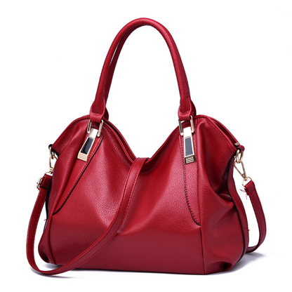 Women Fashion Faux Leather Handbags Tote Shoulder Bag Messenger Crossbody Purse