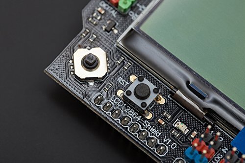 DFRobot DFR0287 LCD12864 Shield with LED Backlight, Compatible with Arduino
