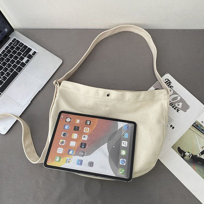 Canvas Shoulder Bag Large Shopping Bags Crossbody Purse Messenger Bag 41*7*30 CM