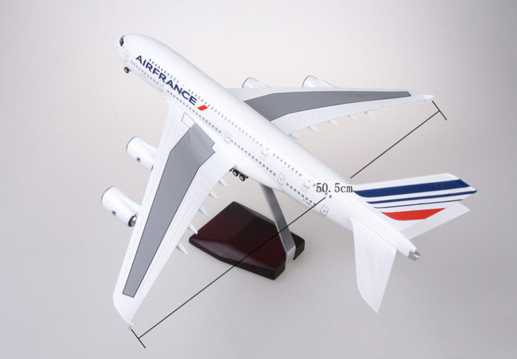 46CM 1:160 AIR FRANCE AIRBUS A380 Airplane Landing Gear Resin Aircraft Model