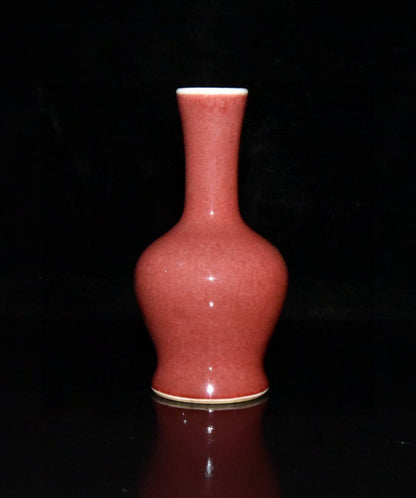 4.4“ Old Chinese The Qing Dynasty Jihong Glaze Ringing Bell Bottle