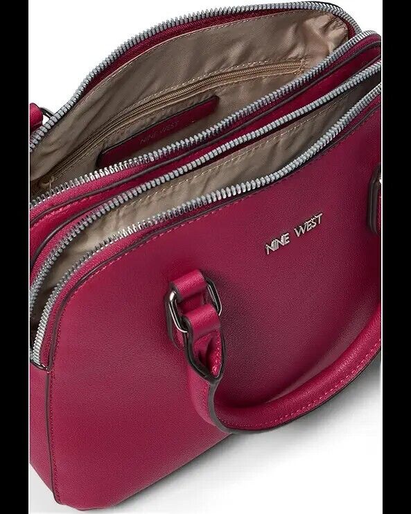 New Nine West Brie Dome Satchel Handbag For Women Workbag Gift