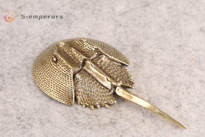 chinese brass Handwork fish Statue tea pet fengshui Art