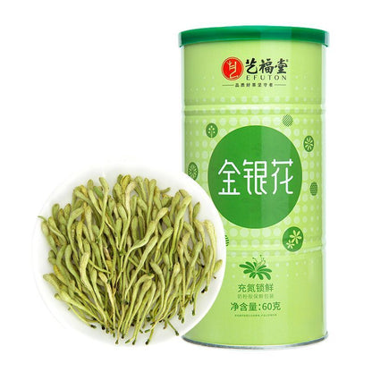 EFUTON 60g Organic Honeysuckle Loose Buds Herbal Tea Jin Yin Hua