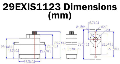 6V 1.5kg/cm Analog Servo, 9g Weight, 22.6mm x 11.4mm x 22.2mm