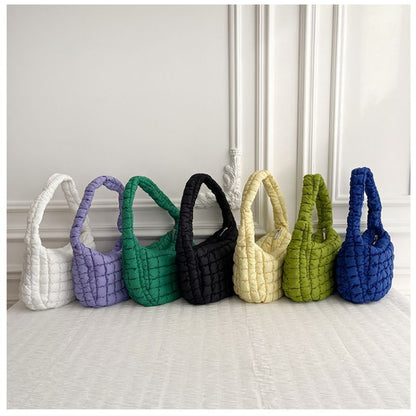 Leisure Personalized Shoulder Bag Pleated Cloud Soft Handbag Large Underarm Bag