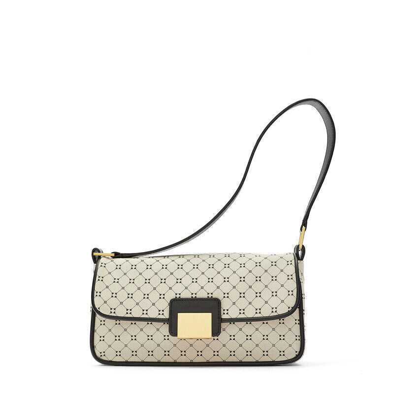 Geometric Printing Saddle Bag Women PU Leather Shoulder Bags Handbags Girl